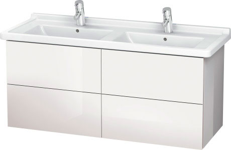 LC626908686 Тумбочка подвесная L-Cube #LC6269 1220 x 469 мм Капучино глянцевый лак Duravit - Вид №2