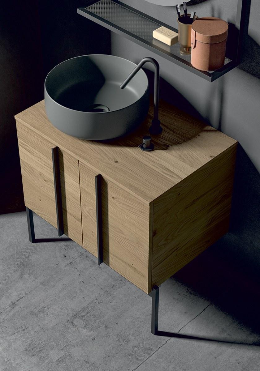 Birex Тумба под умывальник из шпона с дверцами Sidéro sun-id-1373313 - Вид №1