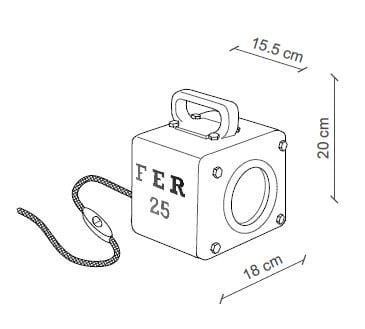 Керамическая настольная лампа FERROLUCE Industrial ARCH-00151792 - Вид №1
