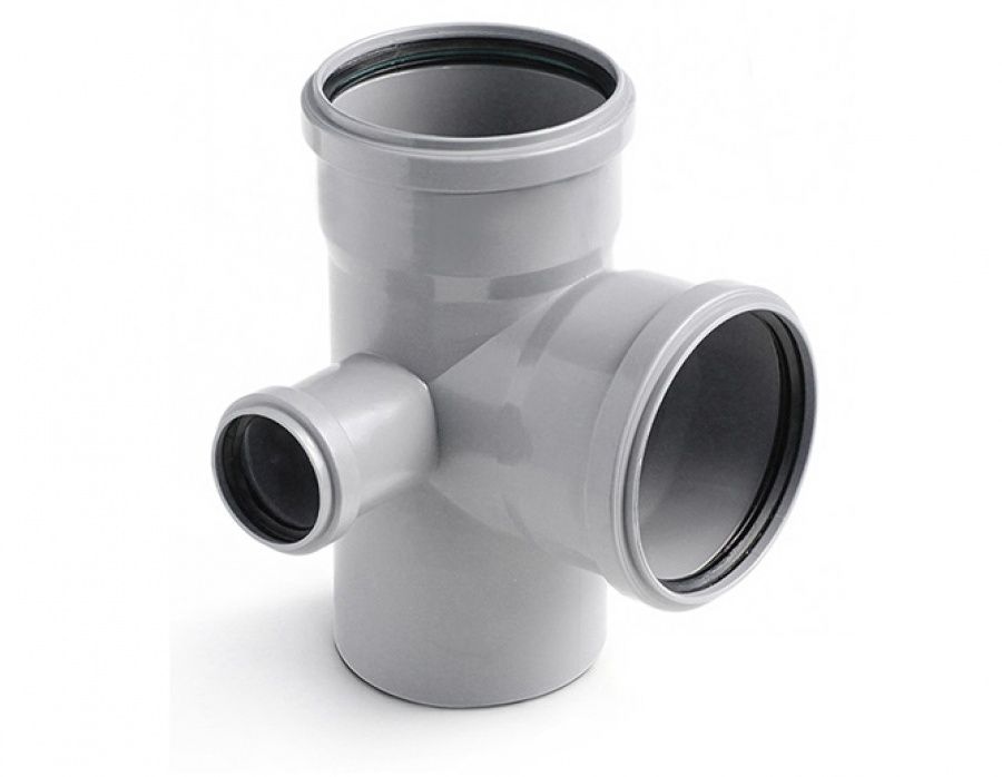 Крестовина канализационная двухплоскостная Д110х110х50мм левая Политек 6291 - Вид №1