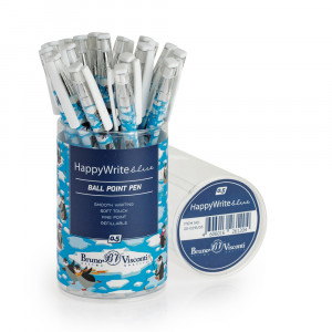 20-0215/03 ручка шариковая HappyWrite 0.5 мм "Пингвины" Bruno Visconti