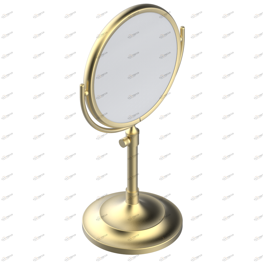 G00-660 Зеркало свободностоящее двухстороннее, диаметр : 180 мм на регулируемой ножке Thg-paris прочие артикулы THG Светлое золото G00-660 CAT.F