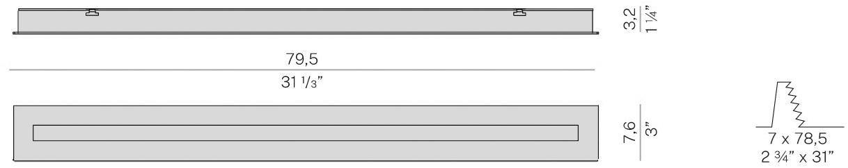PANZERI Встраиваемый потолочный светильник из листового металла sun-id-1388176 - Вид №9