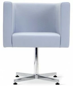 Domingo Salotti Мягкое кресло из ткани в современном стиле с 4 спицами для контракта Providence