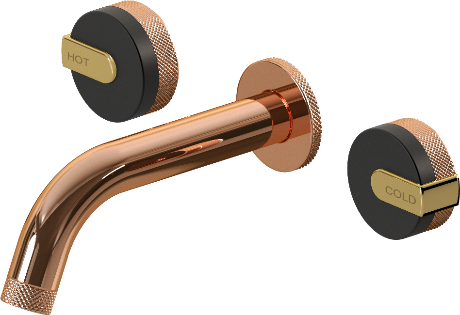 E-11530-R1MBK-L1AU-RG Смеситель для умывальника из 19,1см носикем (внешняя часть) GRAFF MOD+