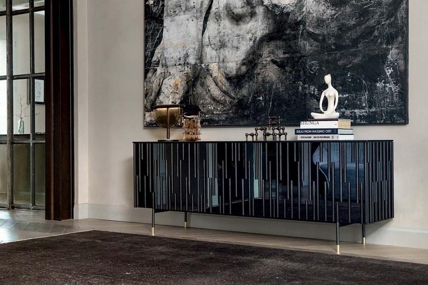 Tonin Casa Комод из дерева и стекла с распашными дверцами Drops T8626-t8624 - Вид №3