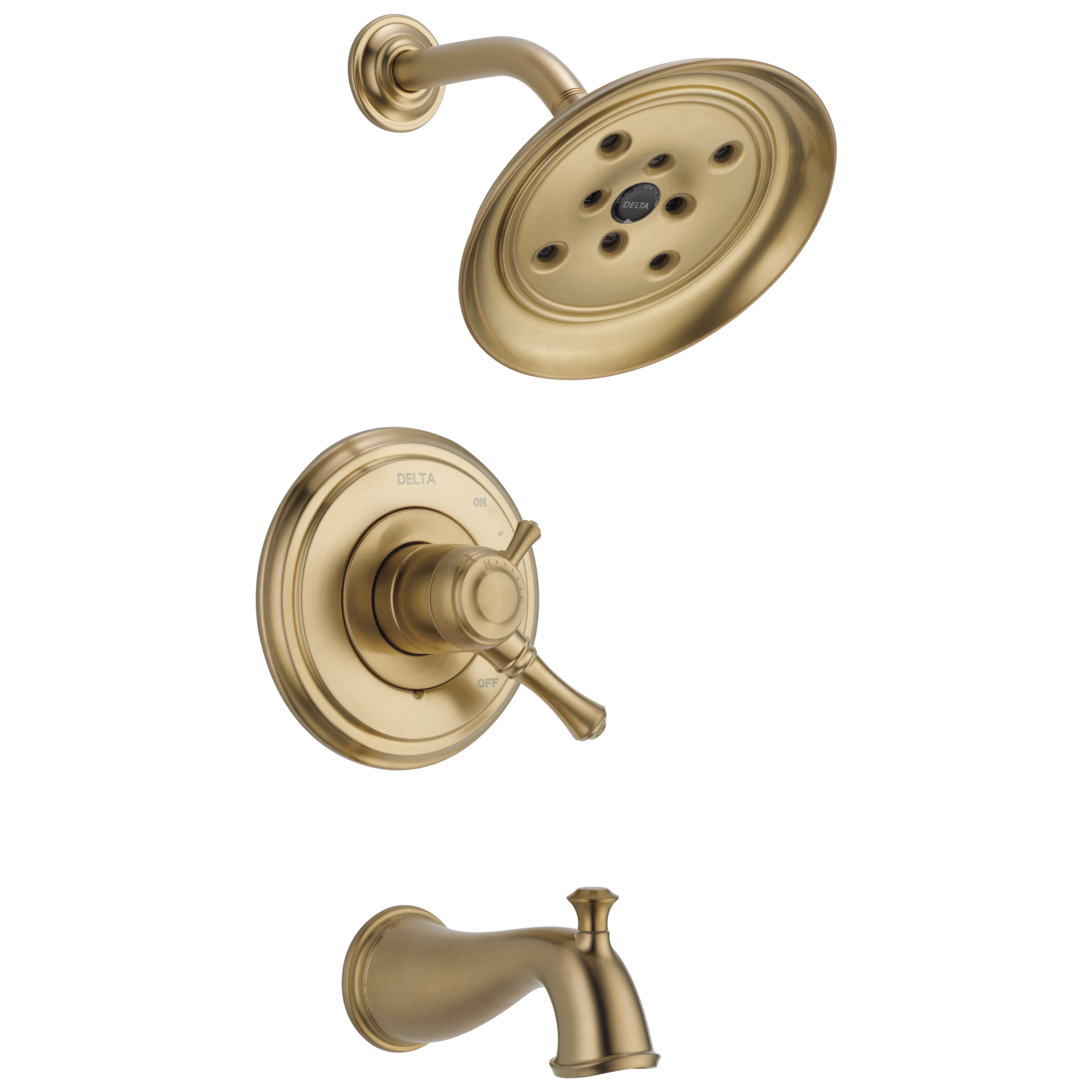 T17497-CZ Monitor® 17 Series H2Okinetic® для ванны и душа Delta Faucet Cassidy Шампанское бронза 