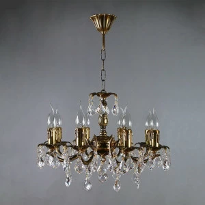 Подвесная люстра Ambiente Benisa 2226/8 PB New Leaf AMBIENTE ДИЗАЙНЕРСКИЕ, BENISA 181583 Бронза