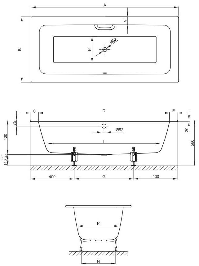 Bette Ванна из эмалированной стали Betteone sun-id-1373973 - Вид №11