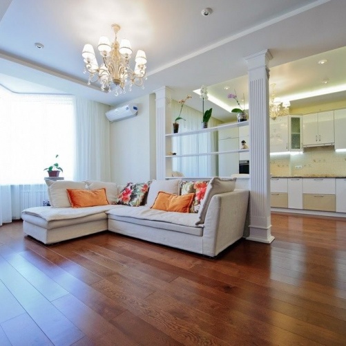 Паркетная доска Amber Wood Миндаль Дуб (Гладкая) 1860х148 мм 2600200389 - Вид №2