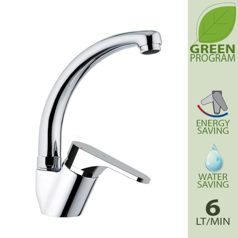 OME614TCLT6 Смеситель для мойки DANIEL RUBINETTERIE Omega - Вид №3