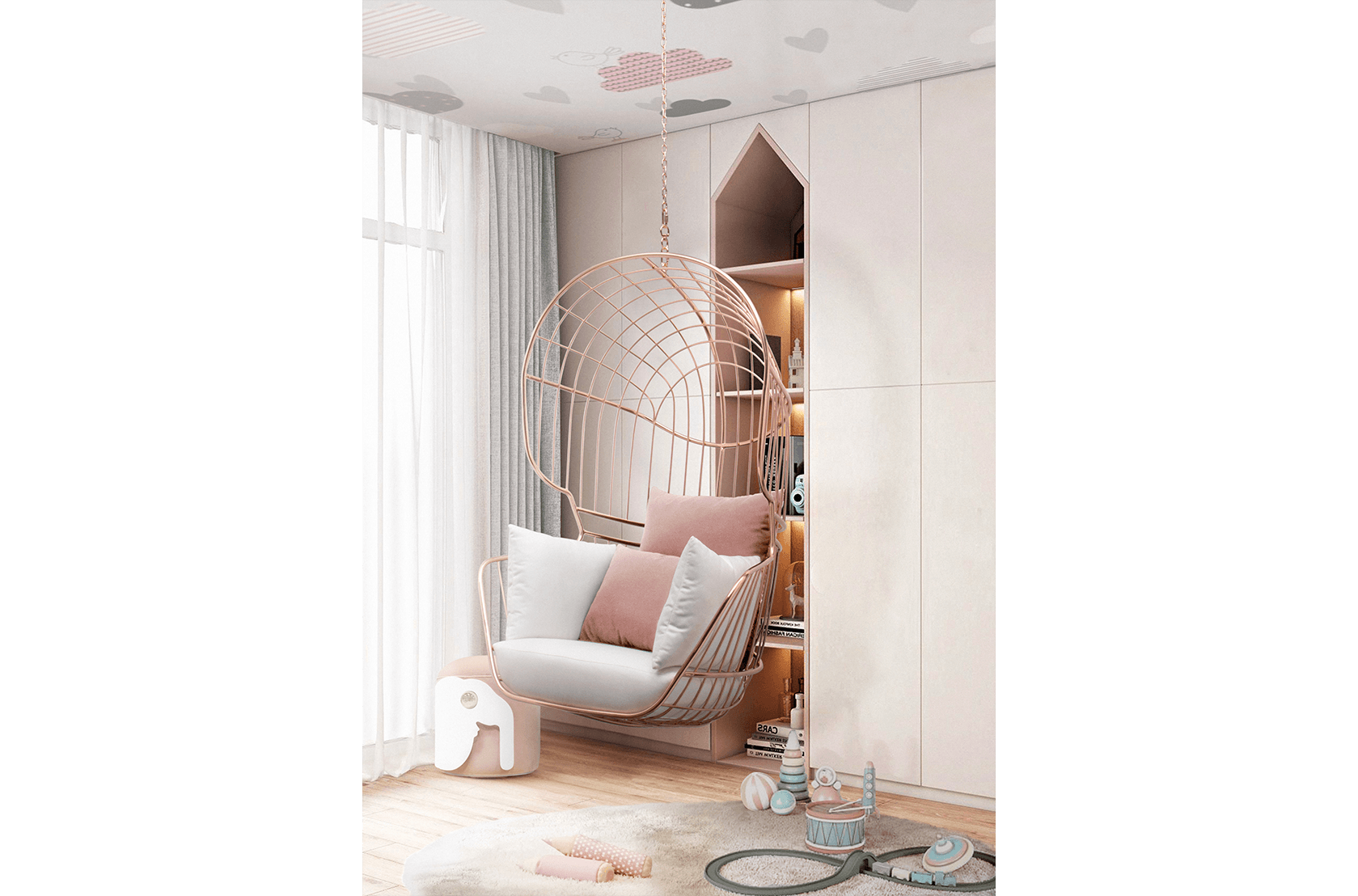 CIST784 Детские пуфики Слон Circu  - Вид №12