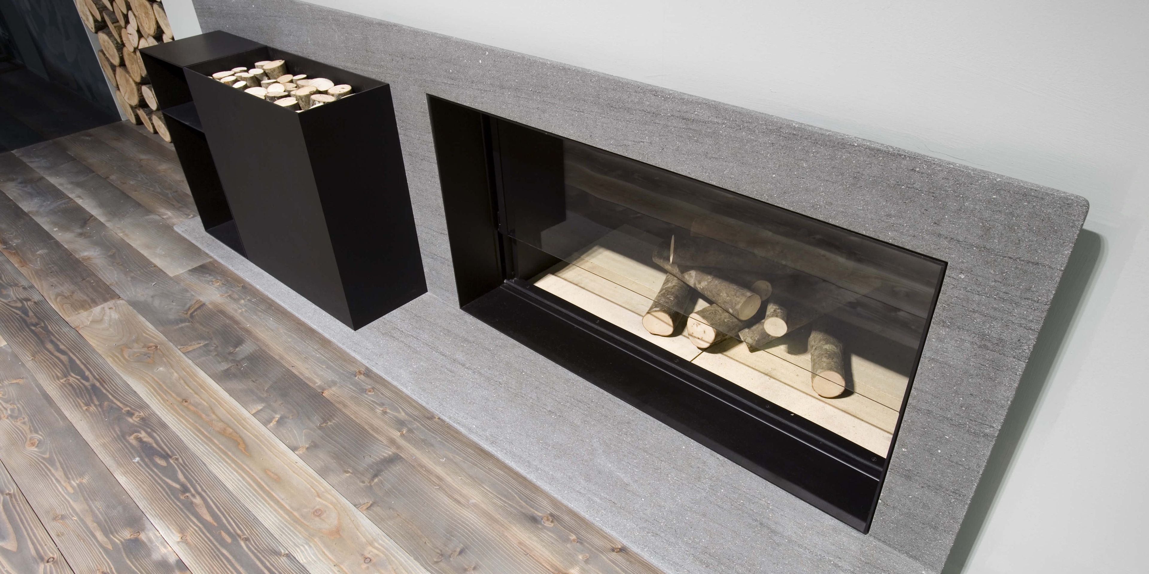 Стальной дровяной камин Antoniolupi PIANO FUOCO ARCH-00086903 - Вид №1