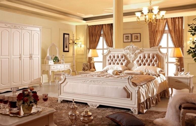 Arrediorg.it® Кровать King size из дерева с тафтинговым изголовьем Bella sun-id-1463044 - Вид №1