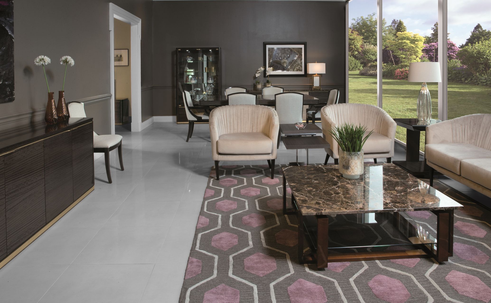 Деревянный шкаф с ящиками и мраморной столешницей Hurtado Evolution ARCH-00000011 - Вид №4