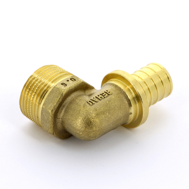 Угол надвижной Н латунный REHAU 20x3/4" 137545 - Вид №2