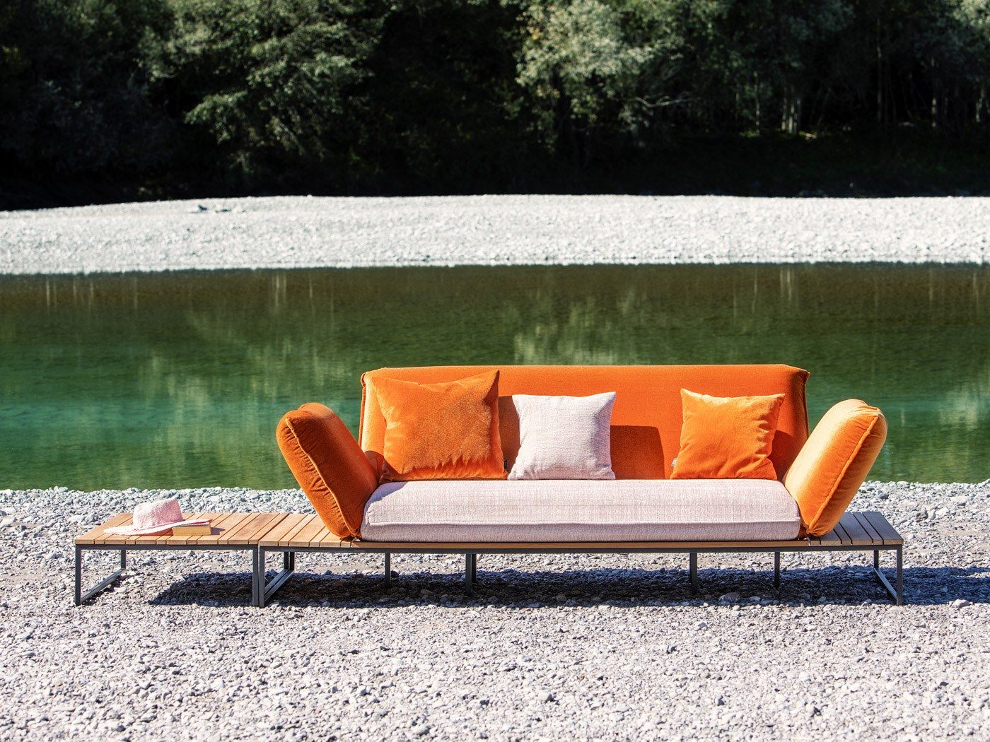 3-местный садовый диван с откидной спинкой из ткани FISCHER MÖBEL Флора ARCH-00146840 - Вид №20