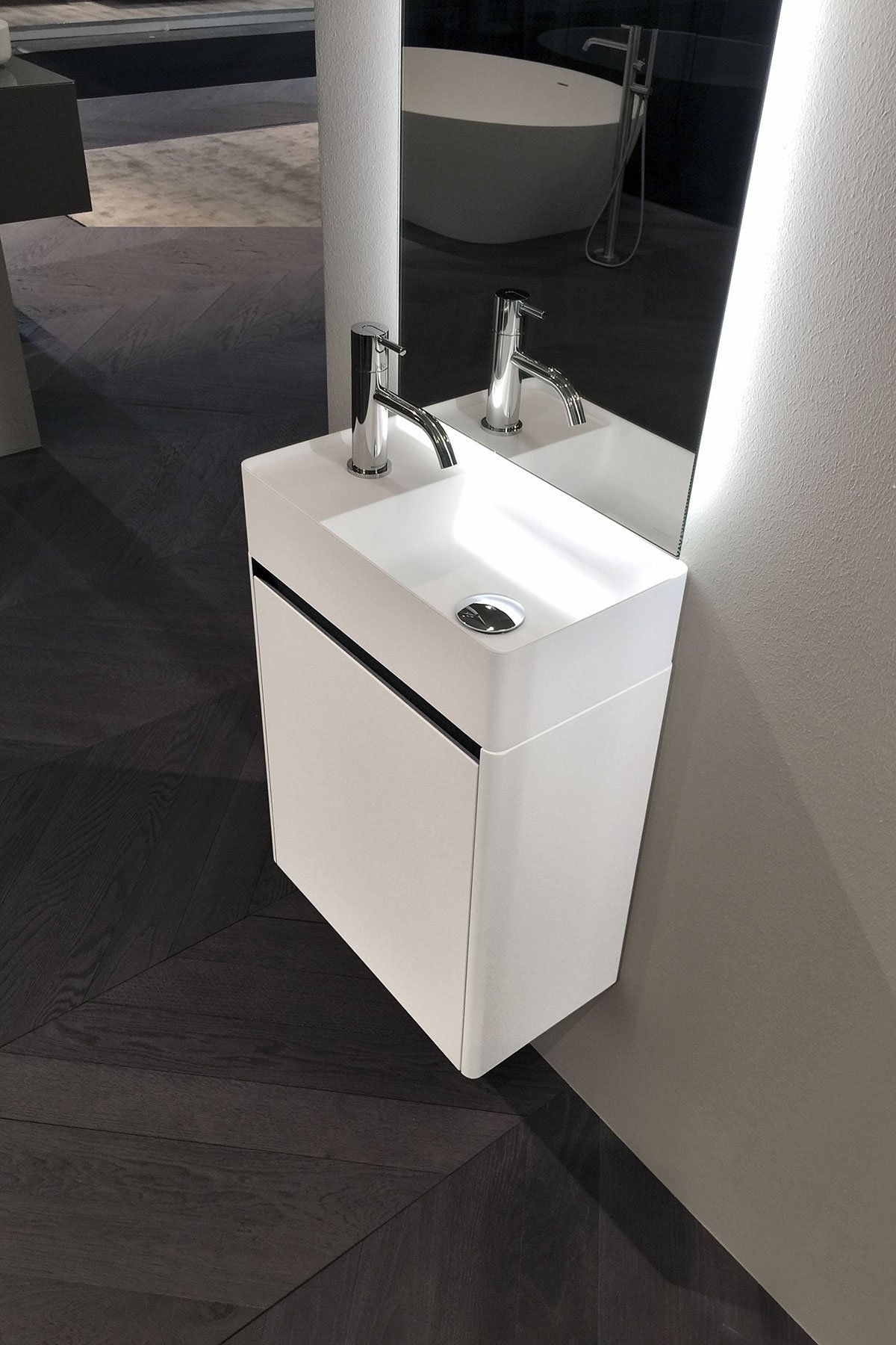 Simplomani Подвесная раковина настенная прямоугольная Antoniolupi  белая  - Вид №1