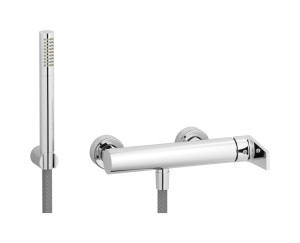 Встроенный смеситель для душа в комплекте с душевым гарнитуром. WE ARE IB tw250mb Chrome Twitter