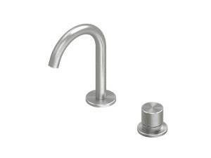 Смеситель для раковины из нержавеющей стали с 2 отверстиями