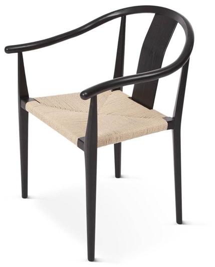 NORR11 Стул с подлокотниками из ясеня с веревочным сиденьем sun-id-1468991 - Вид №2