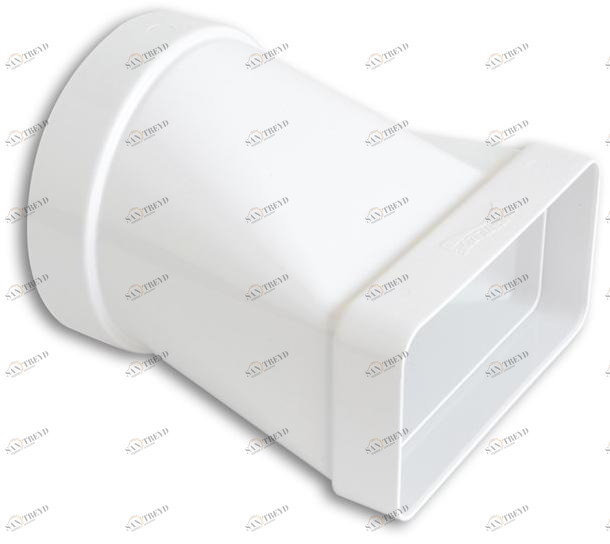 First Corporation Горизонтальное соединение в абс от круглой трубы к прямоугольной La ventilazione Cgo112b