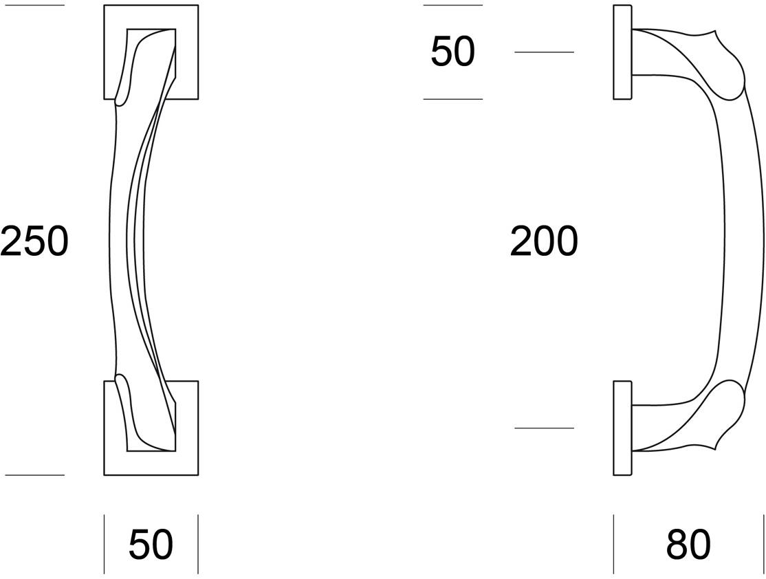 Ento Ручка в современном стиле Anatomica sq 6109 - Вид №1
