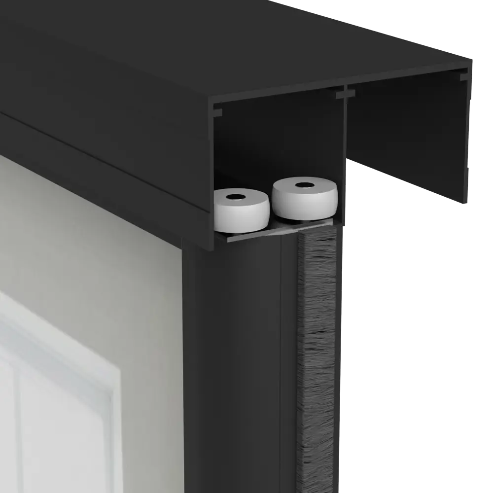 Дверь-купе KONSENSA 244.5x70.4 см с зеркалом профиль черный STLM-2013231 - Вид №3