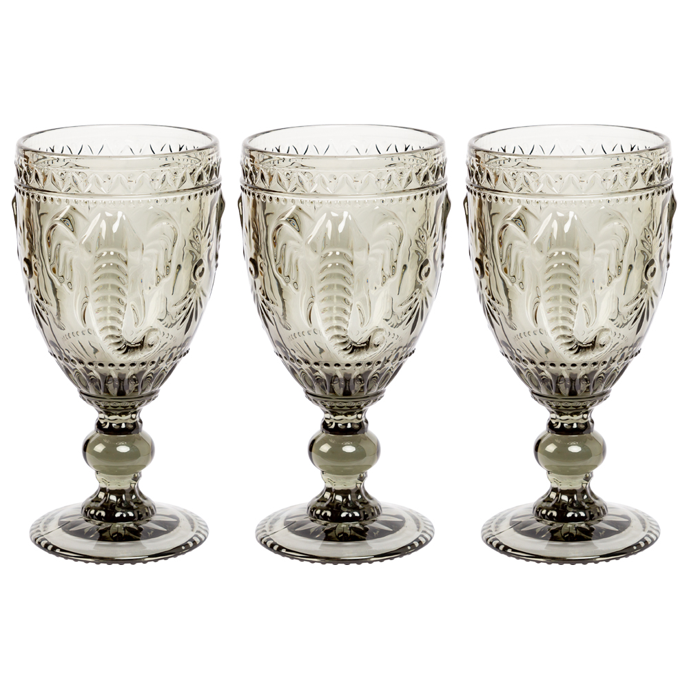 21091722 Комплект бокалов «Рубби» (6 штук, дымчатый серый кварц) Object Desire Светский прием 