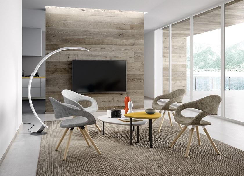 Leyform Кресло на жердочке из дерева и ткани с подлокотниками Samba sun-id-1376485 - Вид №4