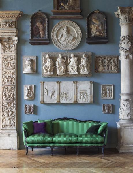 LELIEVRE Полосатая шелковая ткань Fontenay sun-id-1515763 - Вид №3