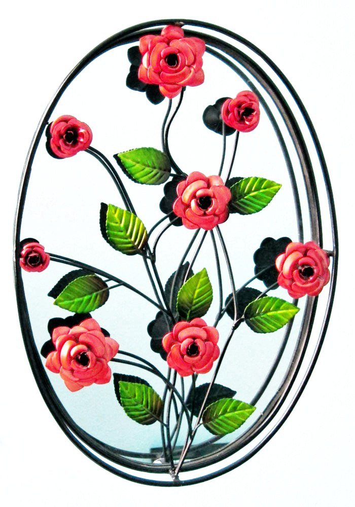 Настенное овальное панно "Букет" МИСТЕР ПРАЙС  117502 Разноцветный;зеркальный  - Вид №1