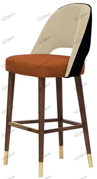 Moanne Барный стул из ткани с подставкой для ног La habana sun-id-1459426