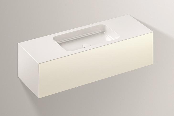 5157514000 Умывальник с тумбой, wp.folio6, белая, proshield, лакированная, шелковисто-матовый блеск, белый Alape серия FO (Folio) 