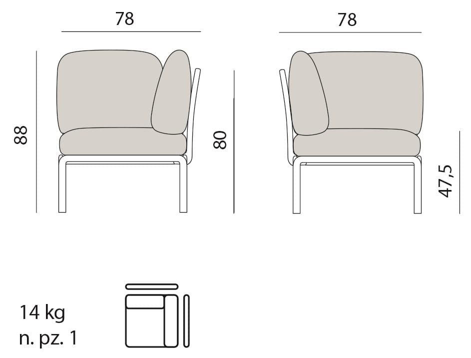Угловой элемент из смолы и ткани Nardi ARCH-00057136 - Вид №7