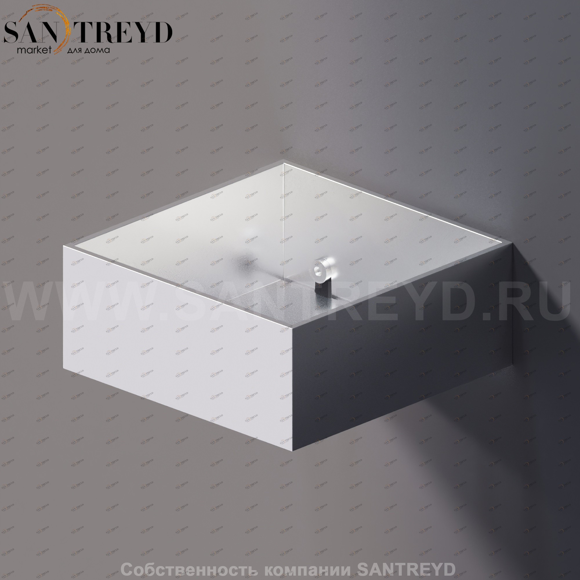 Agape 369 Полка 12 см хромированный сатин A369231SP