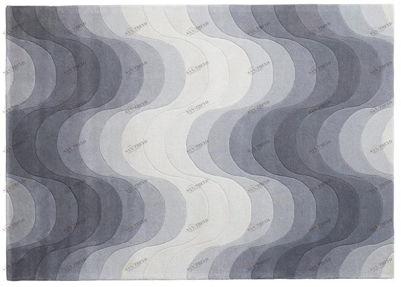 Verpan Прямоугольный шерстяной коврик с геометрическими мотивами sun-id-1457126