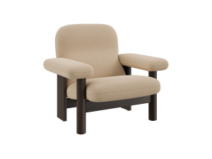 Тканевое кресло с подлокотниками