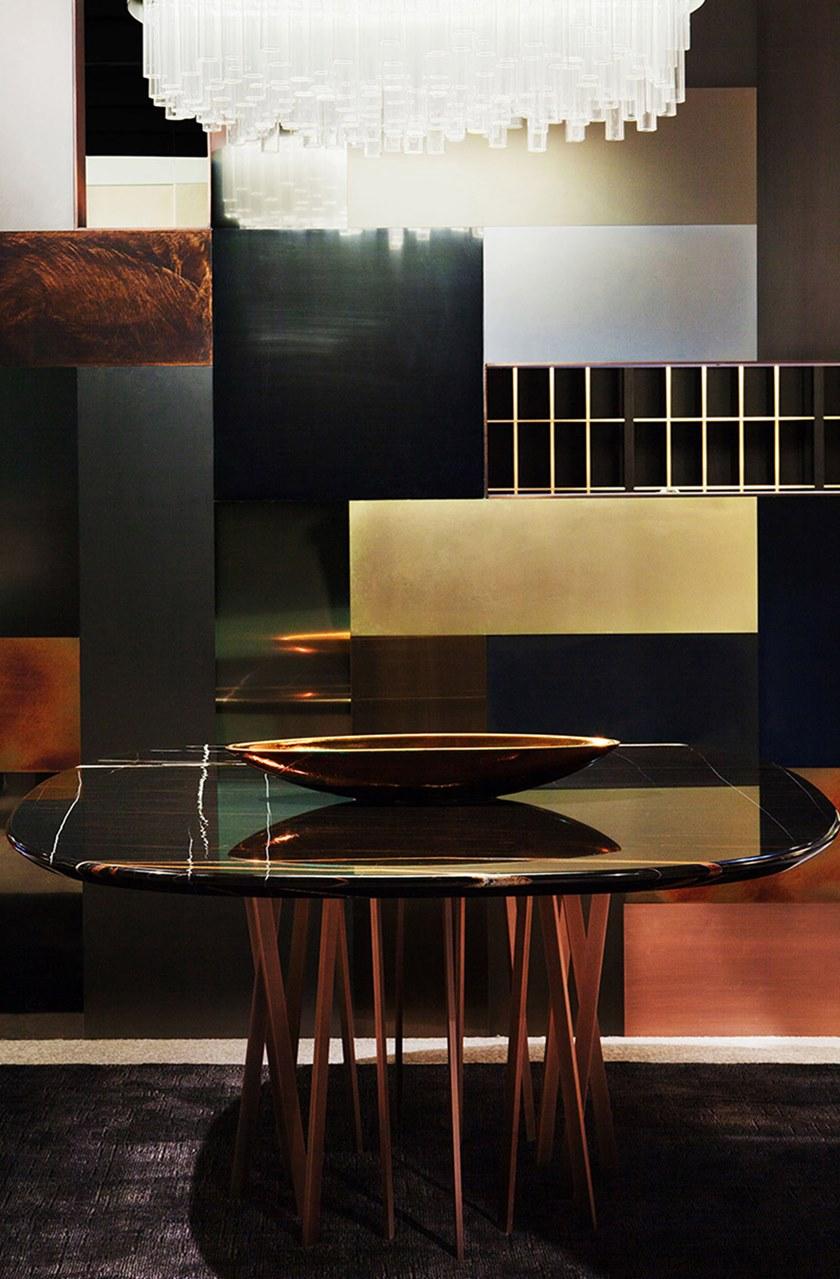 Paolo Castelli Квадратный стол из мрамора и металла For hall sun-id-1417975 - Вид №4