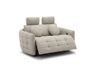 Кожаный диван с электроприводом на 2 сиденья