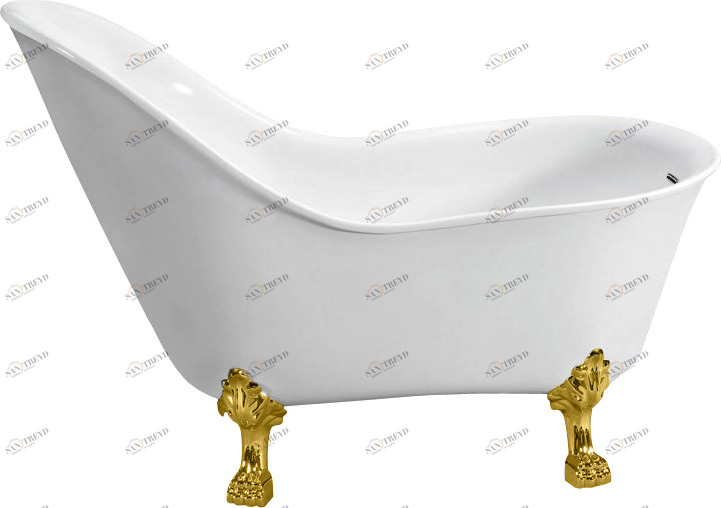 Акриловая ванна BelBagno BB08-1470-ORO 