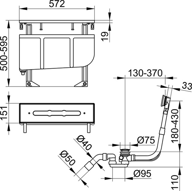 51130000070 Монтажный блок KEUCO Armaturenzubehör - Вид №2