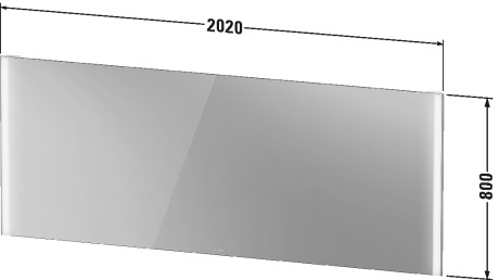 XV70390B1B1 Серии/XViu Зеркало с подсветкой Champagne Matt Duravit - Вид №1