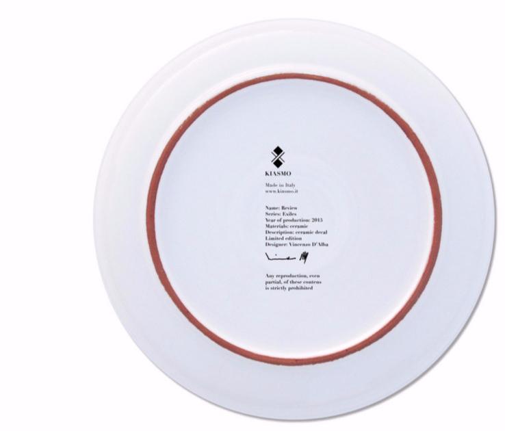 Kiasmo Керамическая тарелка Exiles 2015kddexir - Вид №2