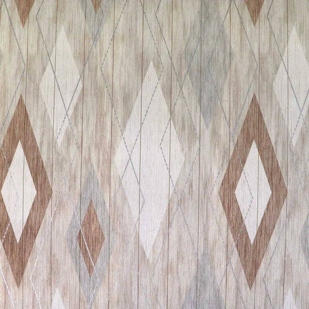 Флизелиновые обои ELYSIUM Ромбы бежевые с геометрическим узором 89346604 STLM-0828078 - Вид №1