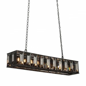 Люстра подвесная черная Vitaluce V5232-1/10 VITALUCE ДИЗАЙНЕРСКИЕ 00-3888449 Прозрачный;черный