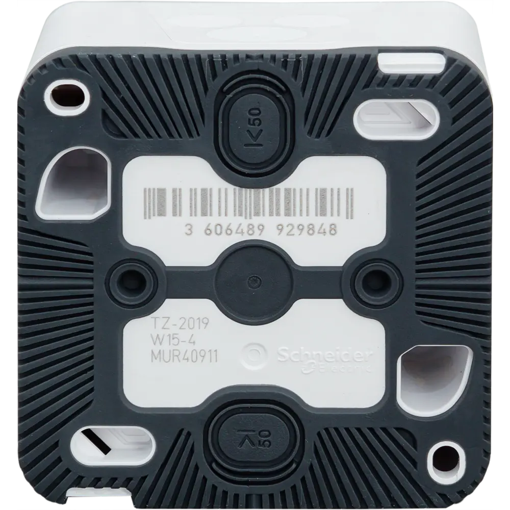 Розетка накладная влагозащищённая Schneider Electric Mureva Styl с заземлением со шторками IP55 цвет белый 82307258 STLM-2127651 - Вид №4