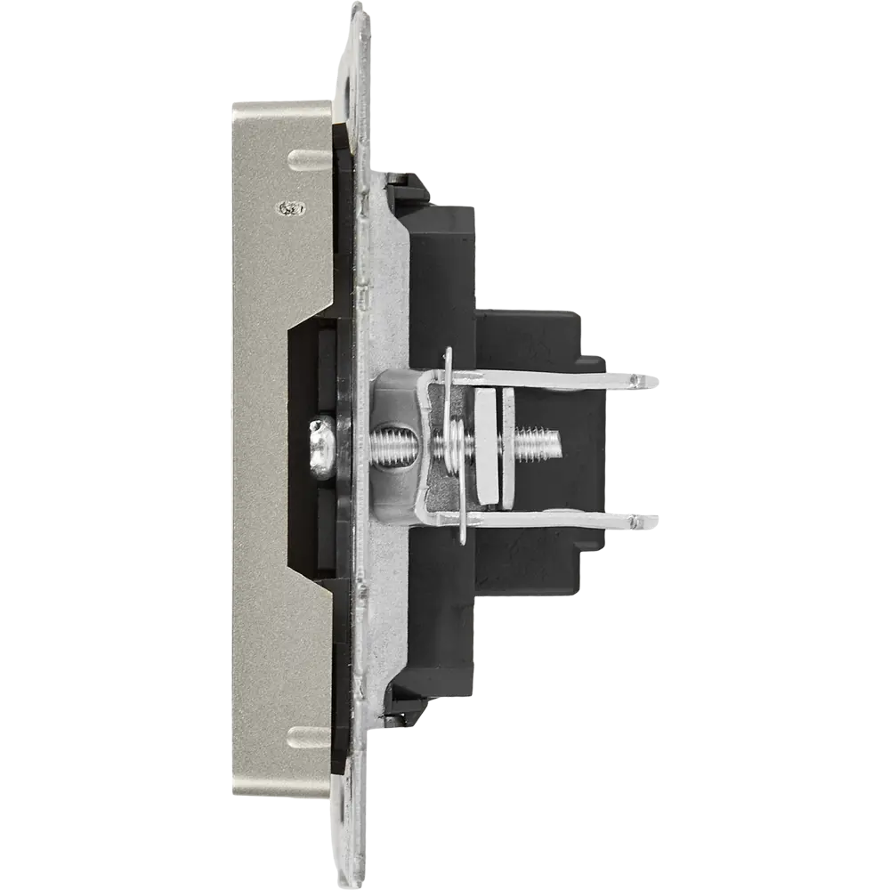 Розетка HDMI IEK Brite для скрытого монтажа в цвете сталь 87761619 STLM-1107981 - Вид №2