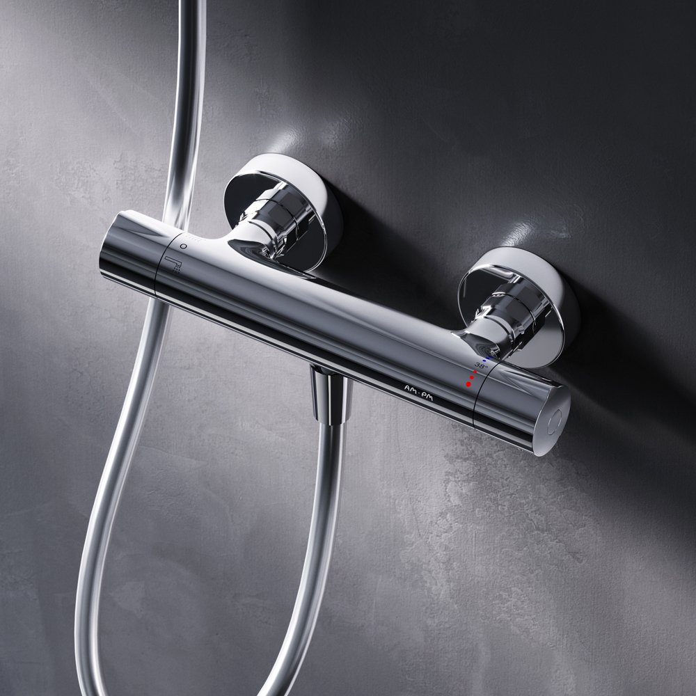 F8040000 смеситель д/душа с термостатом хром шт AM.PM Like - Вид №1