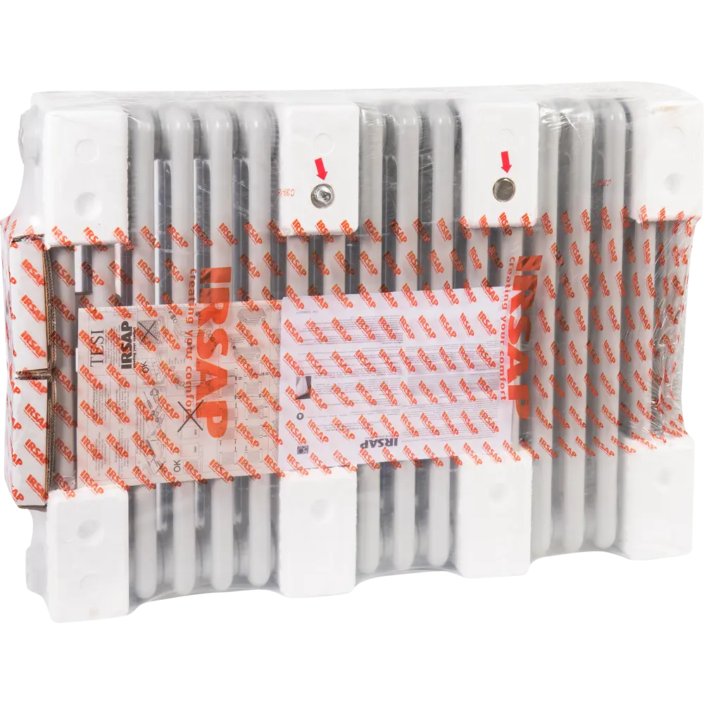 Радиатор трубчатый Irsap Tesi RT305651803A430 500/100 18 секций боковое подключение сталь серый 81990709 STLM-2131185 - Вид №5